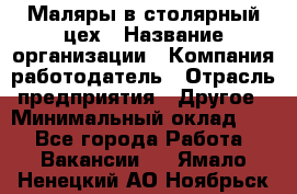 Маляры в столярный цех › Название организации ­ Компания-работодатель › Отрасль предприятия ­ Другое › Минимальный оклад ­ 1 - Все города Работа » Вакансии   . Ямало-Ненецкий АО,Ноябрьск г.